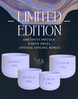 Amethyst Infused Crystal Sound Bowls + Inner Sound Healer Activation Course- PRE-ORDER-