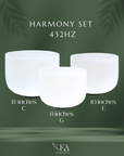 Harmony Set — 432Hz Crystal Singing Bowl Set
