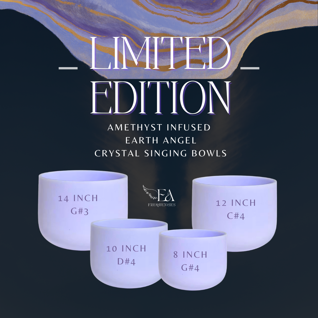 Amethyst Infused Crystal Sound Bowls + Inner Sound Healer Activation Course- PRE-ORDER-
