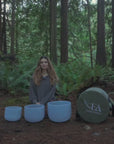 Aquamarine Infused Crystal Singing Bowls Set + Free Beginner Course