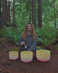 Sunset Crystal Singing Bowl Set + Free Beginner Course